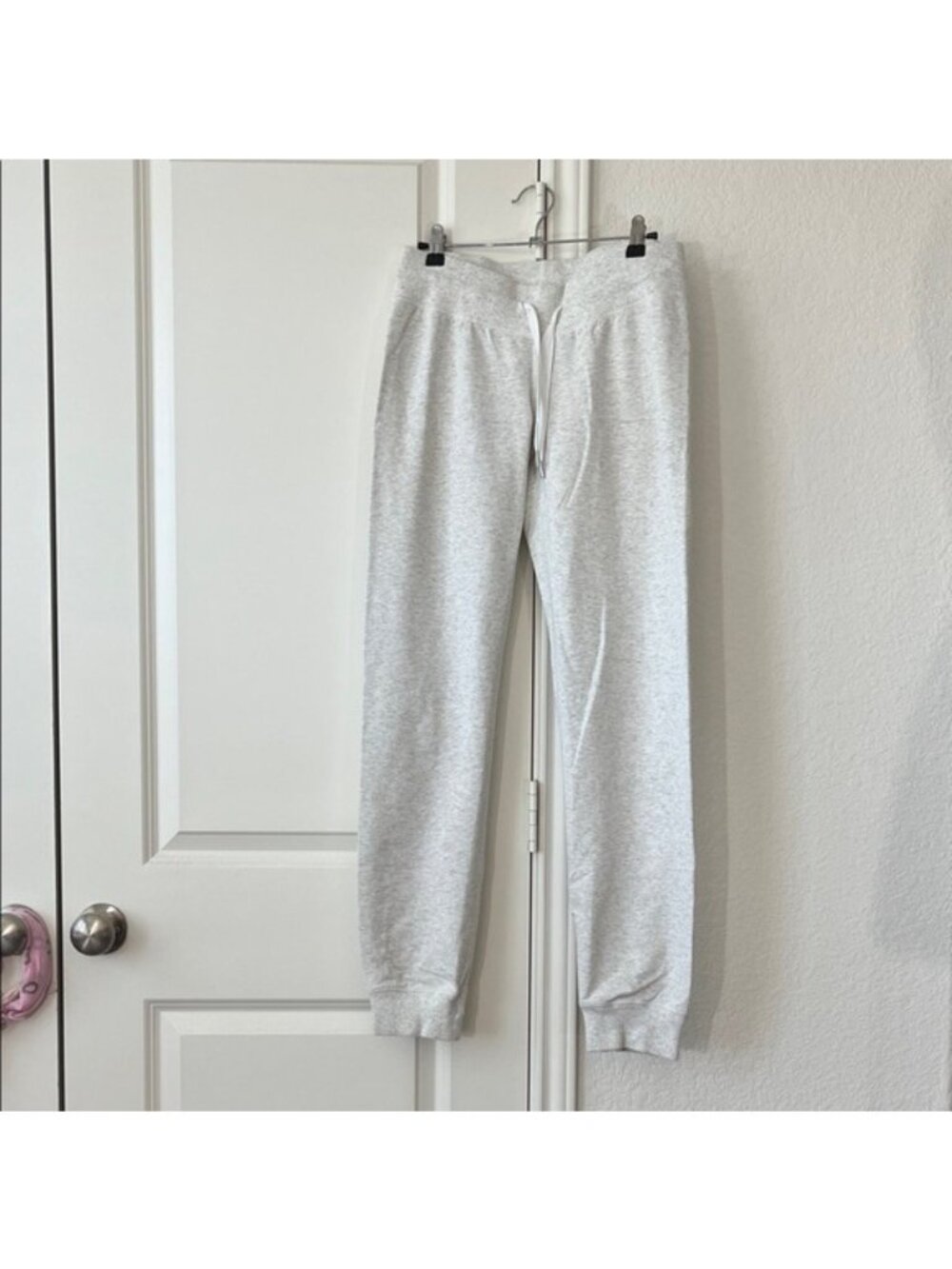 Lululemon Space Dyed Marled Drawstring Waist Exposed Back Zip Pocket Sweat Pants